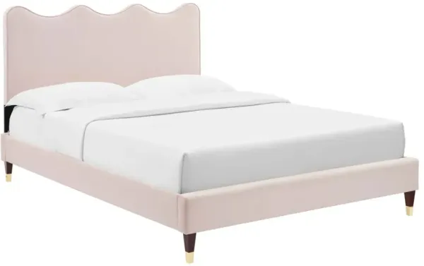 Modway - Current Performance Velvet Queen Platform Bed