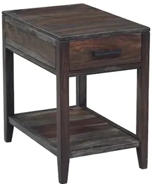 Porter Designs Fall River Solid Sheesham Wood End Table, Natural