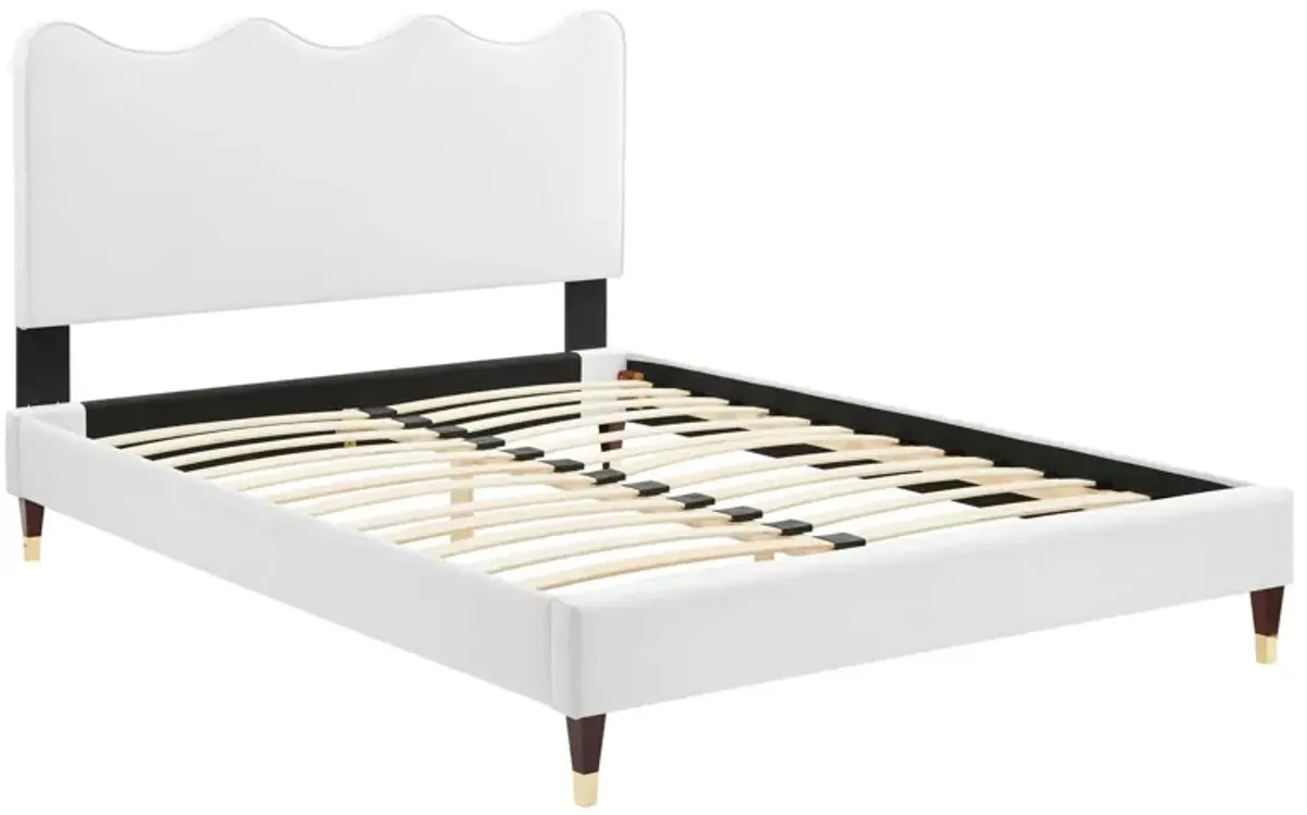 Modway - Current Performance Velvet Queen Platform Bed