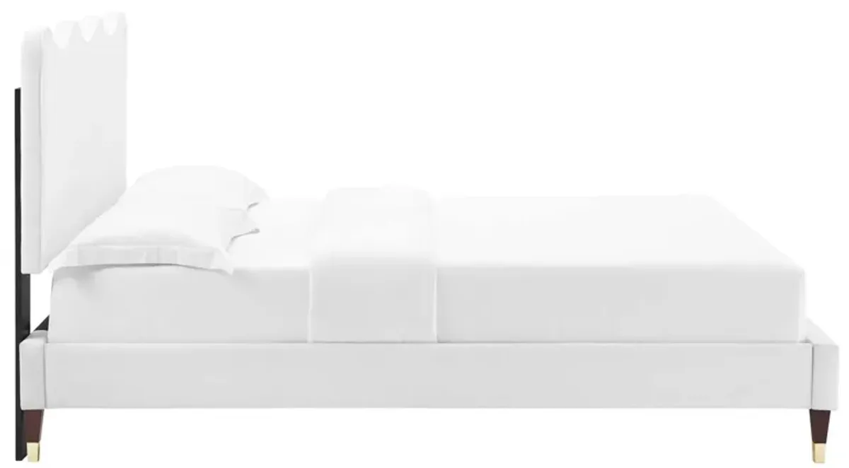 Modway - Current Performance Velvet Queen Platform Bed