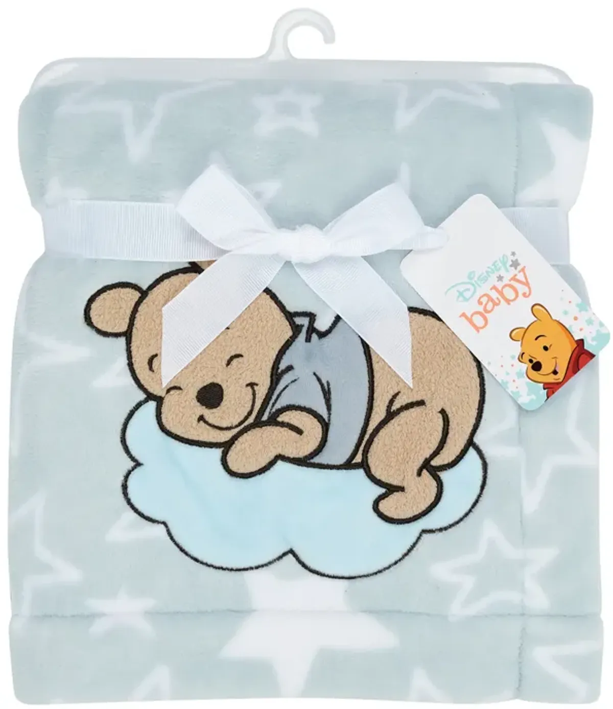 Bedtime Originals Disney Baby Starlight Pooh Blue/White Soft Fleece Baby Blanket