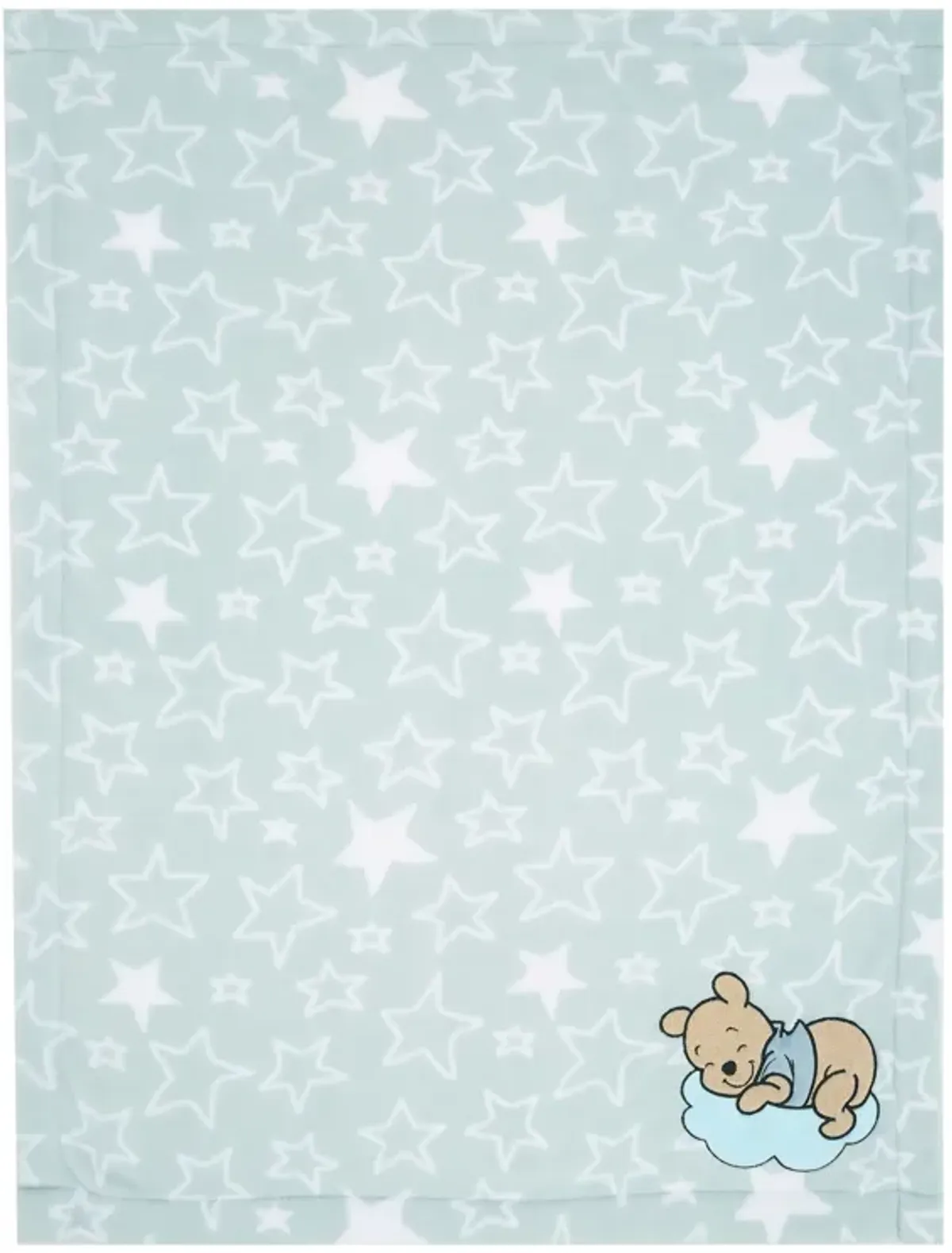 Bedtime Originals Disney Baby Starlight Pooh Blue/White Soft Fleece Baby Blanket