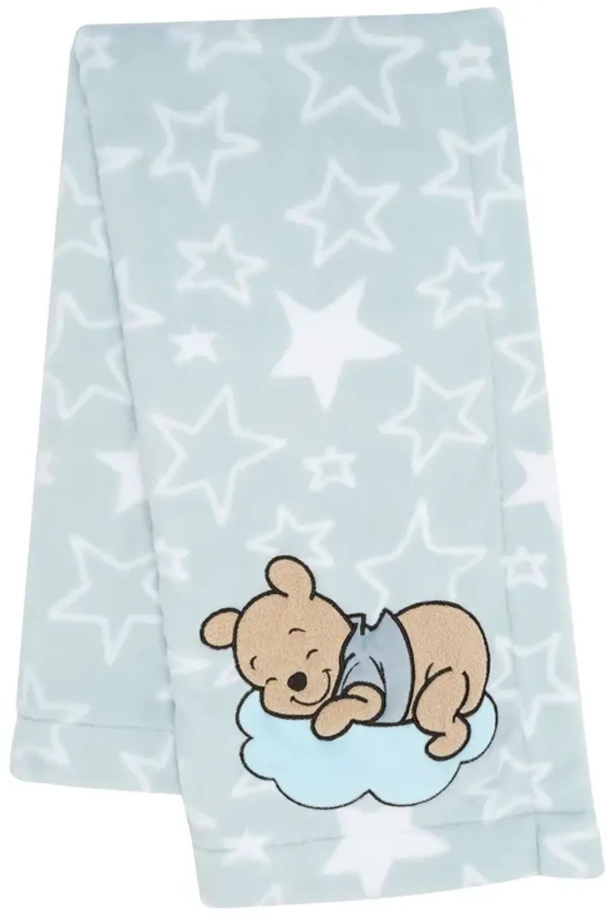 Bedtime Originals Disney Baby Starlight Pooh Blue/White Soft Fleece Baby Blanket