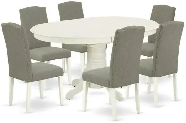 Dining Room Set Linen White