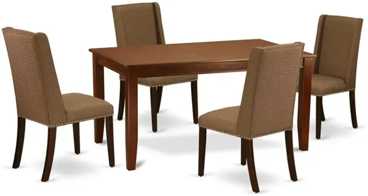 Dining Room Set Mahogany, DUFL5-MAH-18