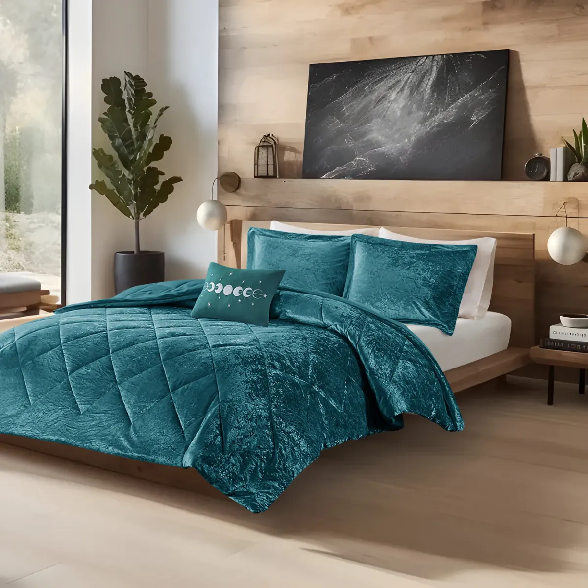 Gracie Mills Eirlys Velvet Comforter Set