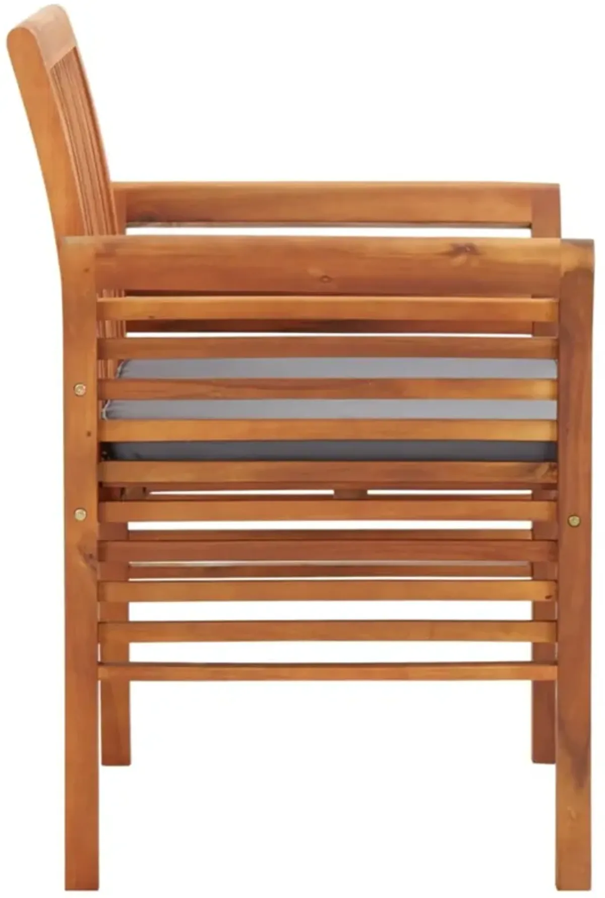 vidaXL Garden Dining Chair with Cushion Solid Acacia Wood