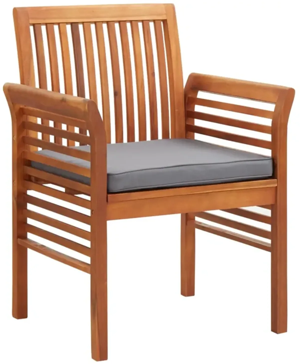 vidaXL Garden Dining Chair with Cushion Solid Acacia Wood