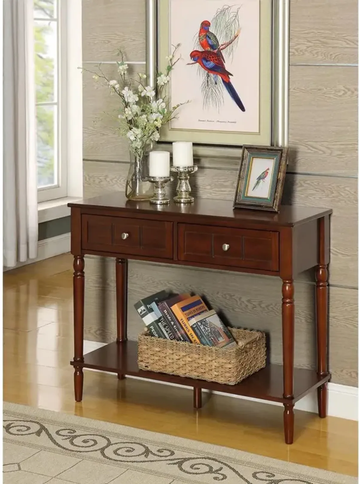 Convience Concept, Inc. French Country Two Drawer Hall Table