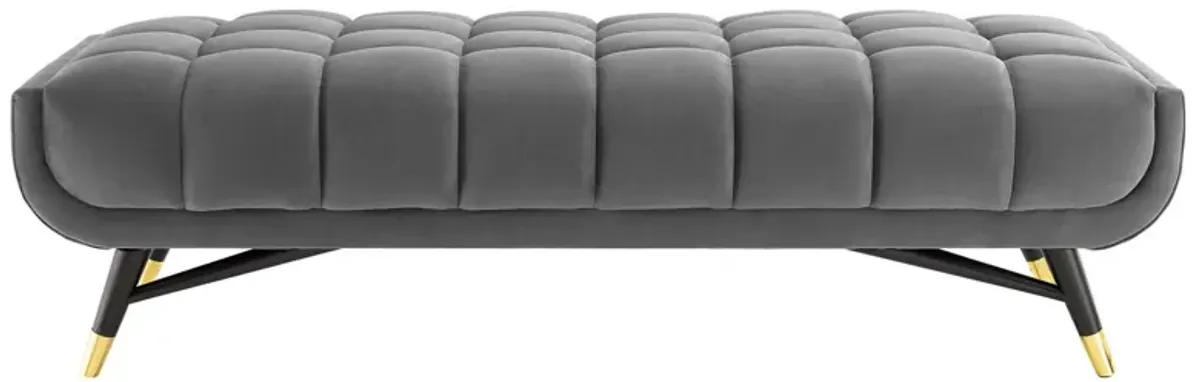 Adept 60" Performance Velvet Bench-Benzara