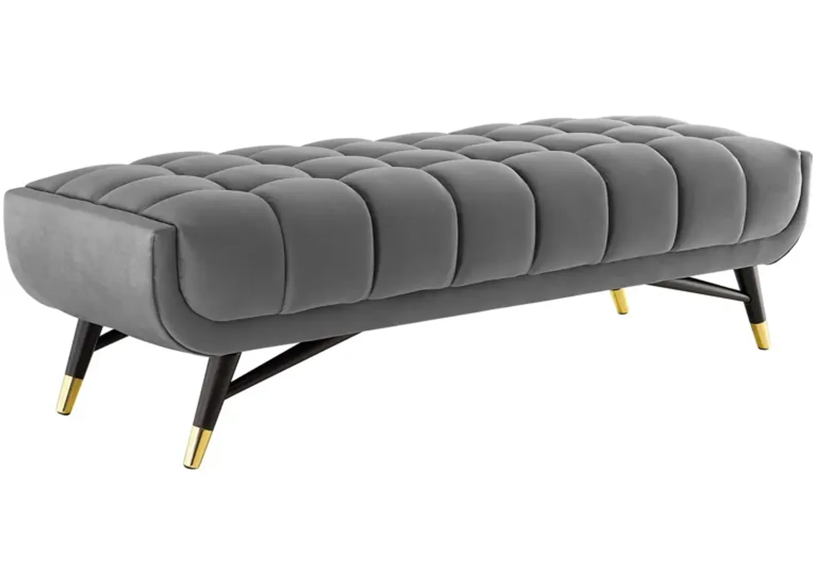 Adept 60" Performance Velvet Bench-Benzara