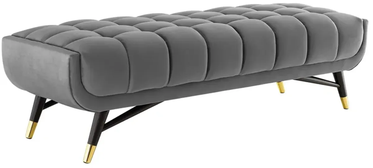 Adept 60" Performance Velvet Bench-Benzara