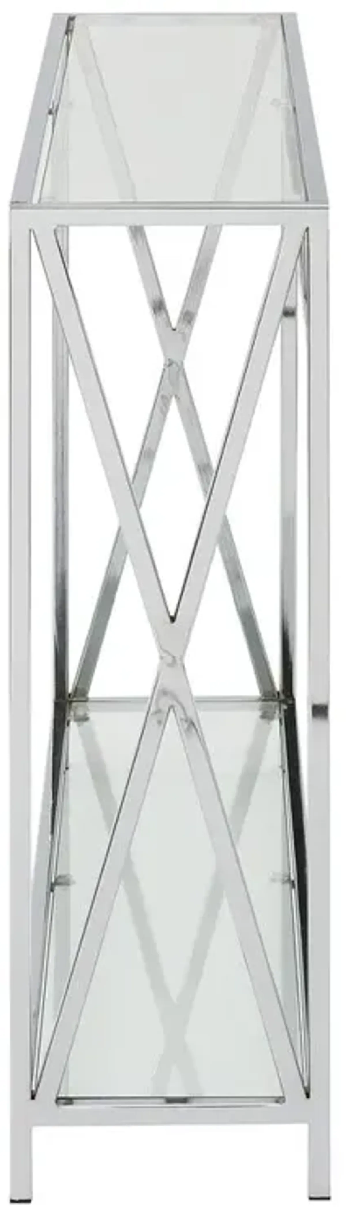 Convenience Concepts Oxford Chrome Console Table