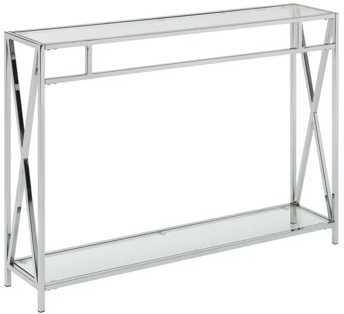 Convenience Concepts Oxford Chrome Console Table