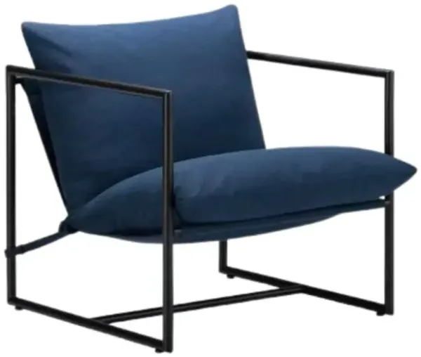 Hivvago Modern Upholstered Accent Chair with Metal Frame