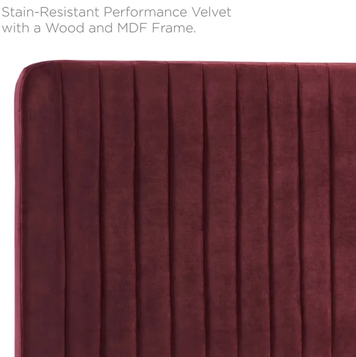 Modway - Milenna Channel Tufted Performance Velvet Full/Queen Headboard