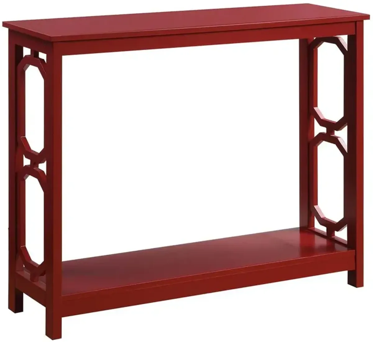 Convenience Concepts Omega Console Table, Cranberry Red