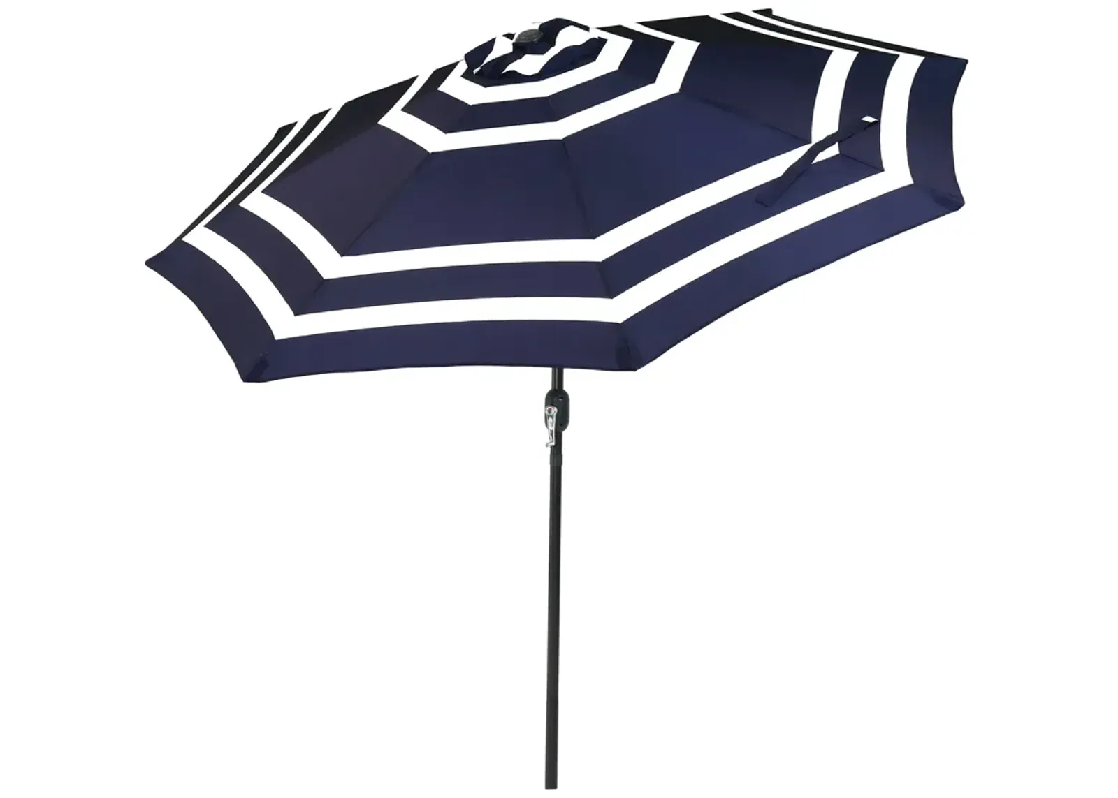 Sunnydaze 9 ft Aluminum Patio Umbrella with Tilt and Crank