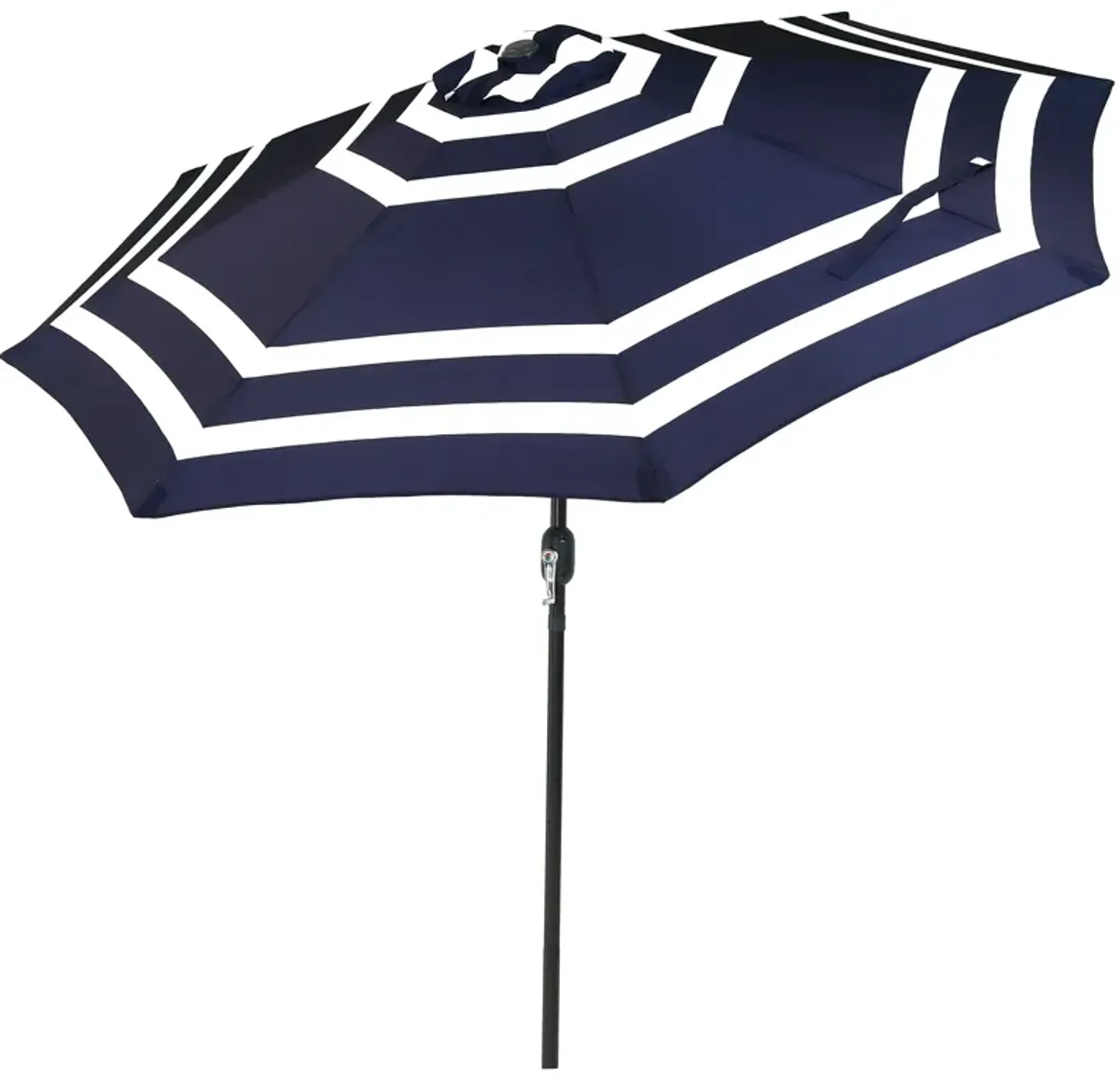 Sunnydaze 9 ft Aluminum Patio Umbrella with Tilt and Crank