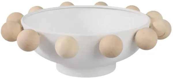 Deco Bowl with Wood Knobs