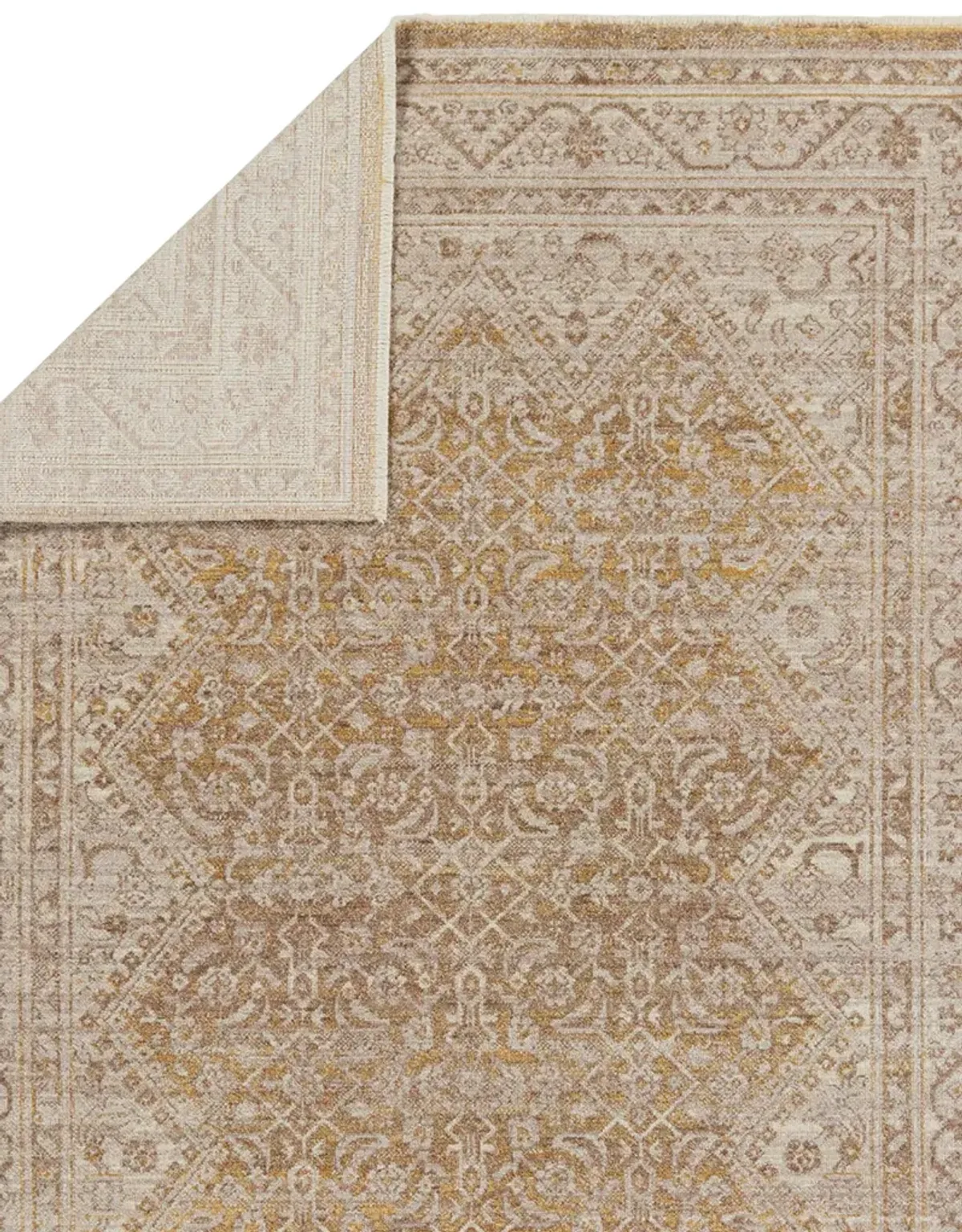 Leila Harriet Yellow/Gold 2'6" x 8' Runner Rug