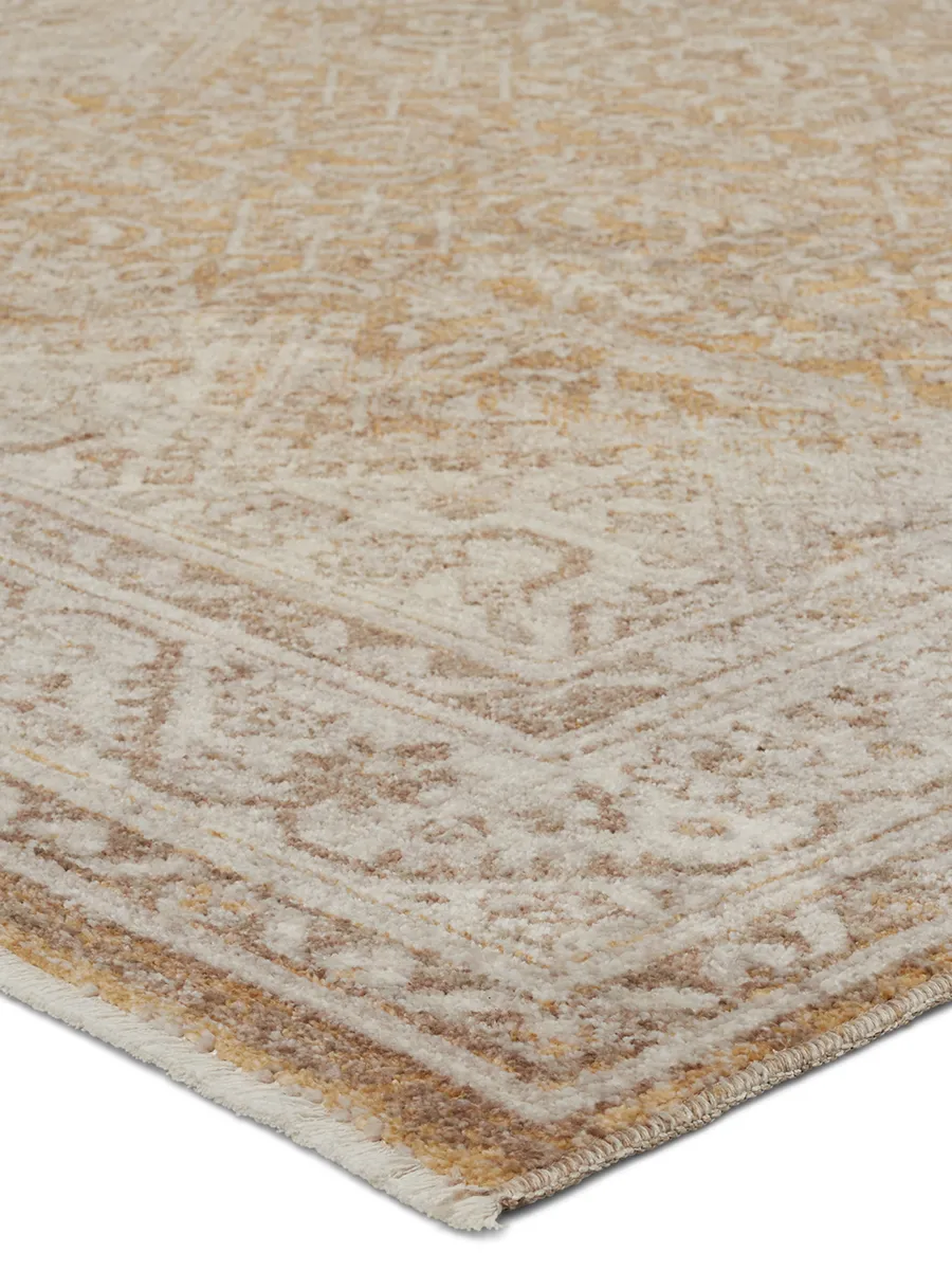 Leila Harriet Yellow/Gold 2'6" x 8' Runner Rug