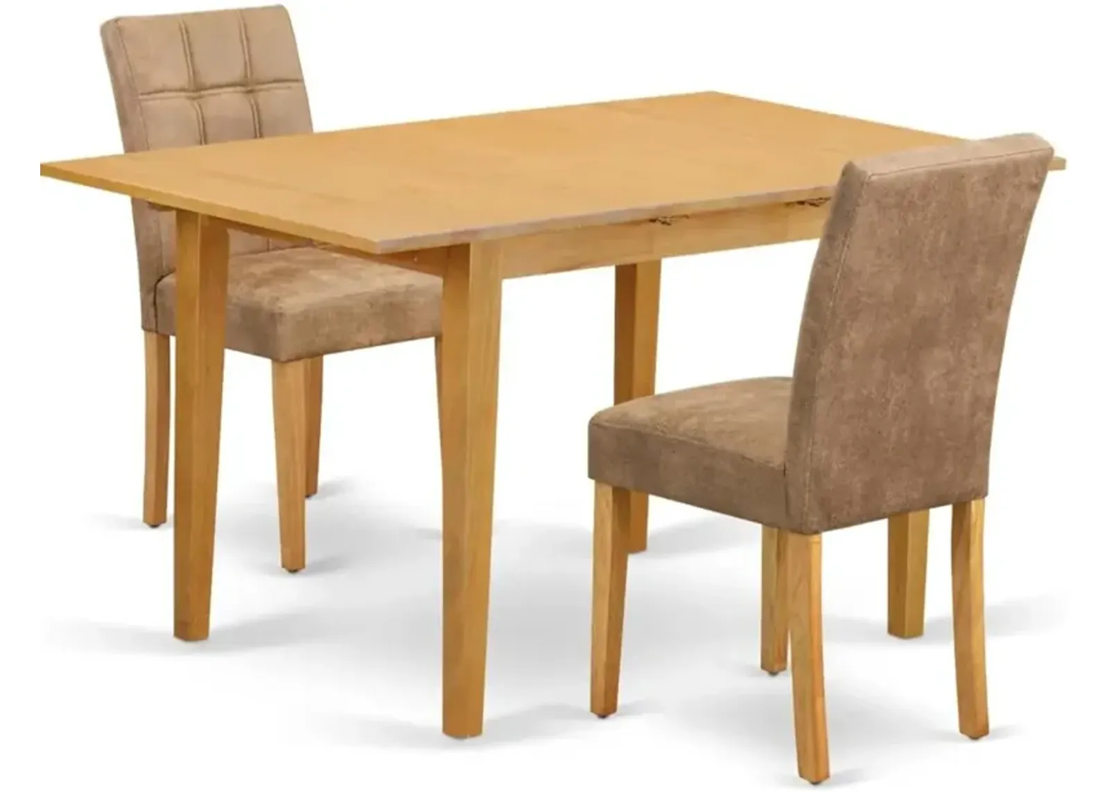 3 Piece Dining Set consists A Wooden Dining Table