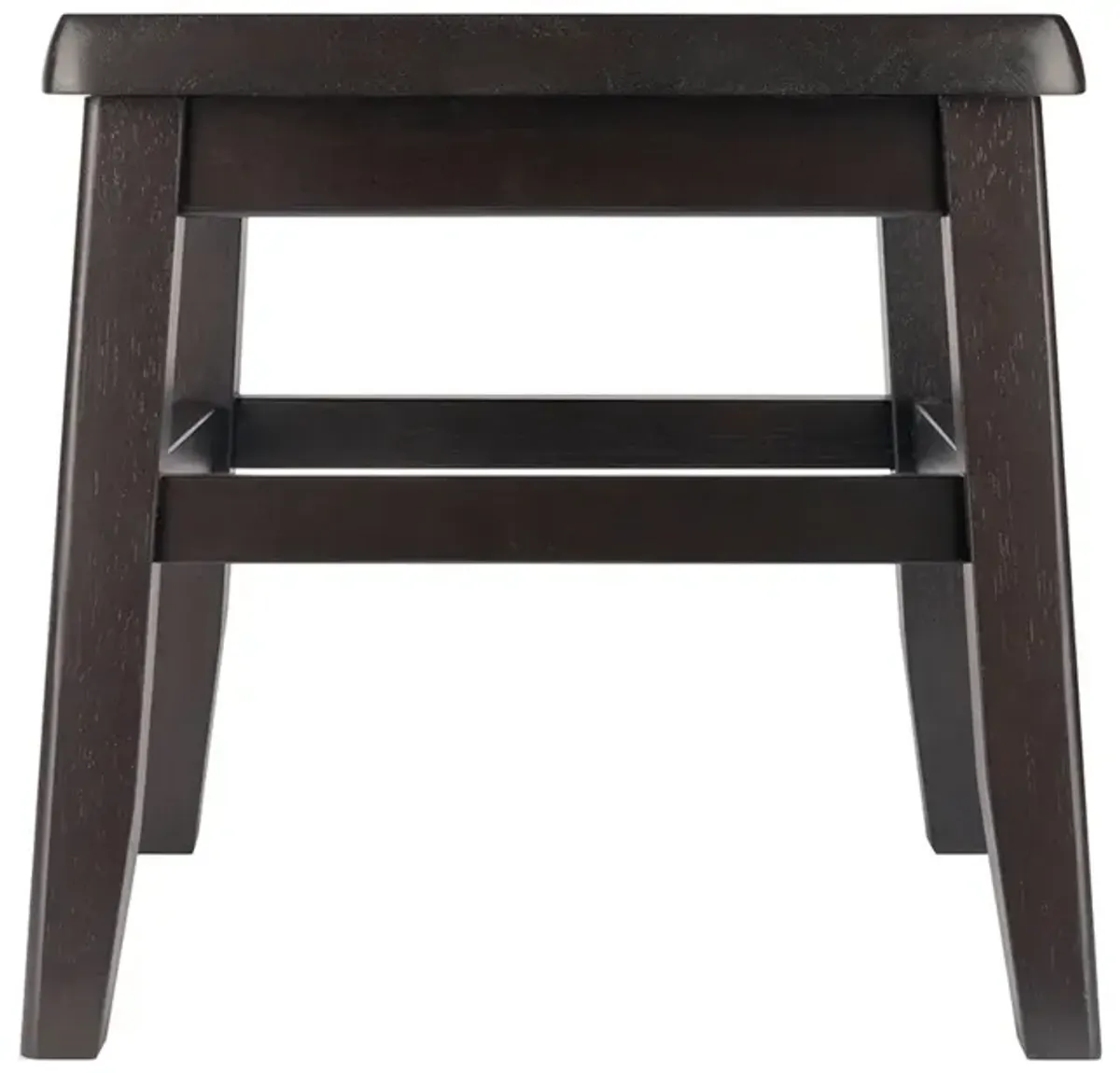 Winsome Home Kaya Conductor Stool - Coffee Finish, 2-PC Set