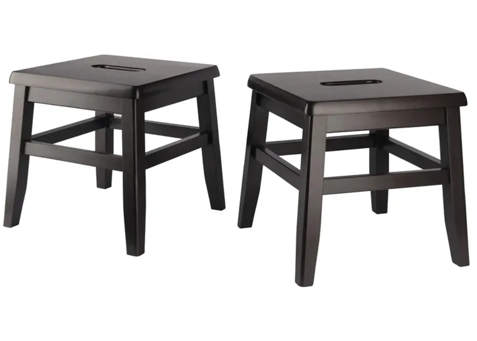 Winsome Home Kaya Conductor Stool - Coffee Finish, 2-PC Set