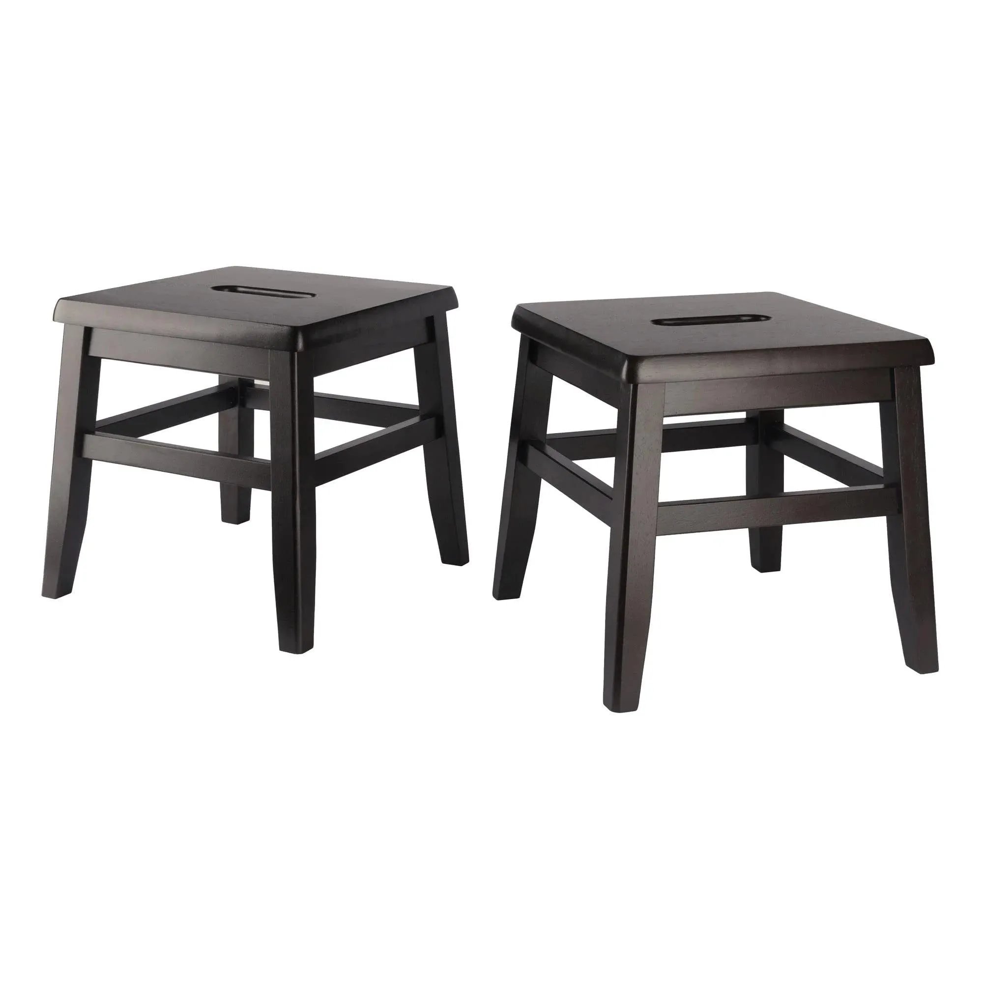 Winsome Home Kaya Conductor Stool - Coffee Finish, 2-PC Set