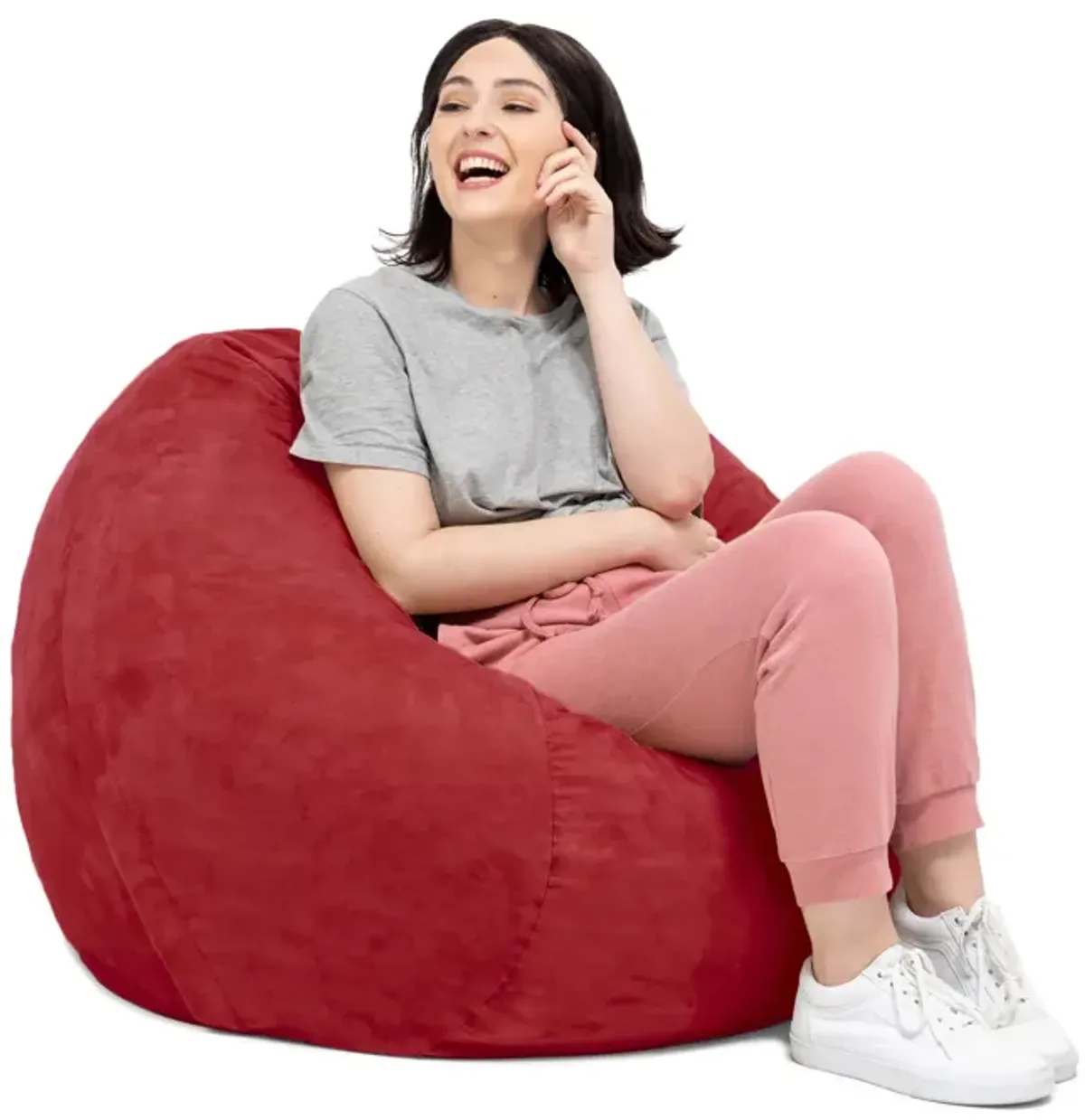 Jaxx Saxx 3 Foot Round Bean Bag w/ Removable Cover