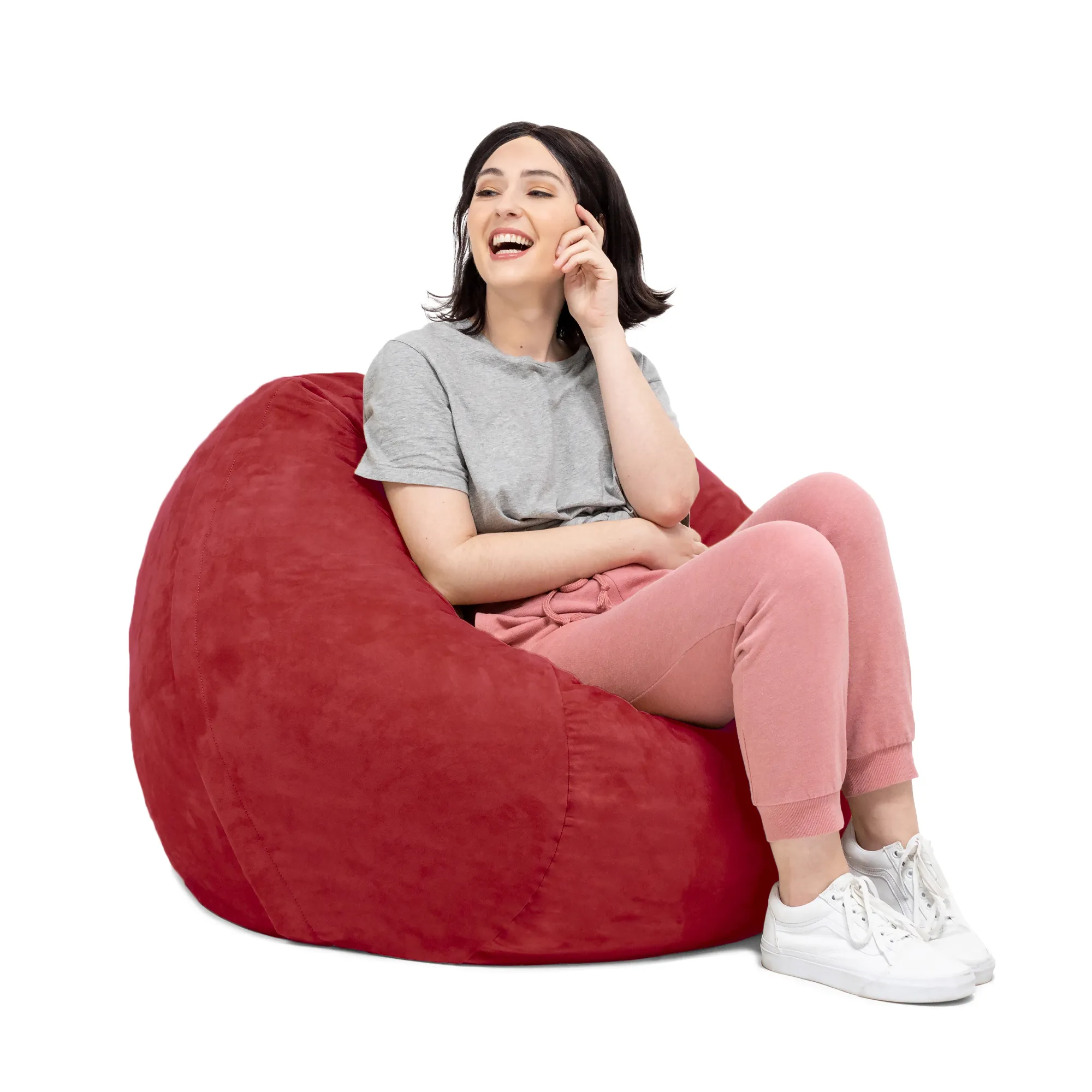 Jaxx Saxx 3 Foot Round Bean Bag w/ Removable Cover