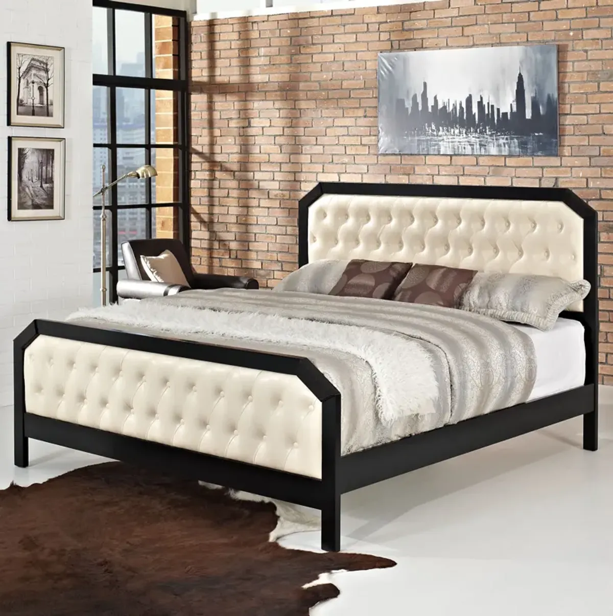 Modway - Tommy Queen Bed Black