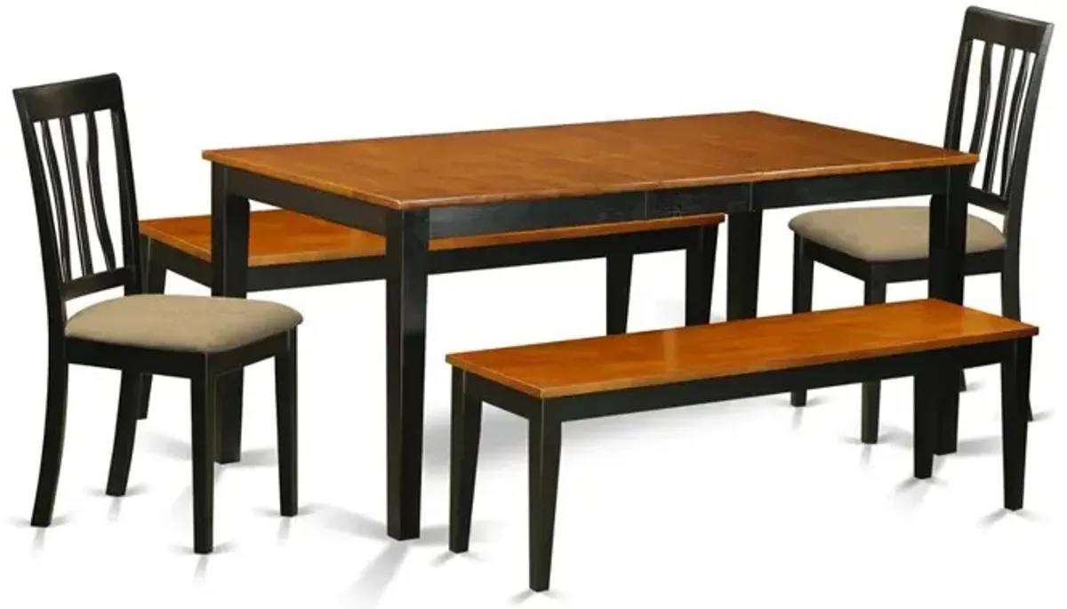 Dining Room Set Black & Cherry, NIAN5N-BCH-C