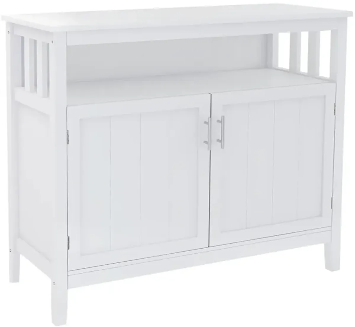 Kitchen storage sideboard and buffet server cabinet-White