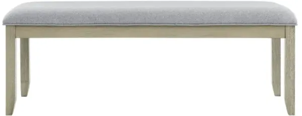 Carena Backless Dining Bench Gray