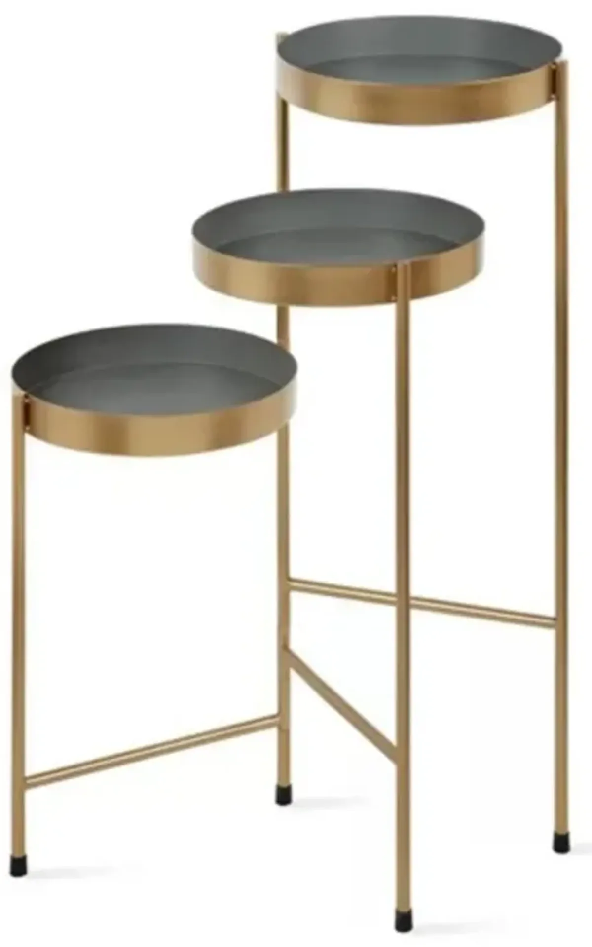 3-Tier Modern Metal Plant Rack – Decorative Flower Stand For Home Decor