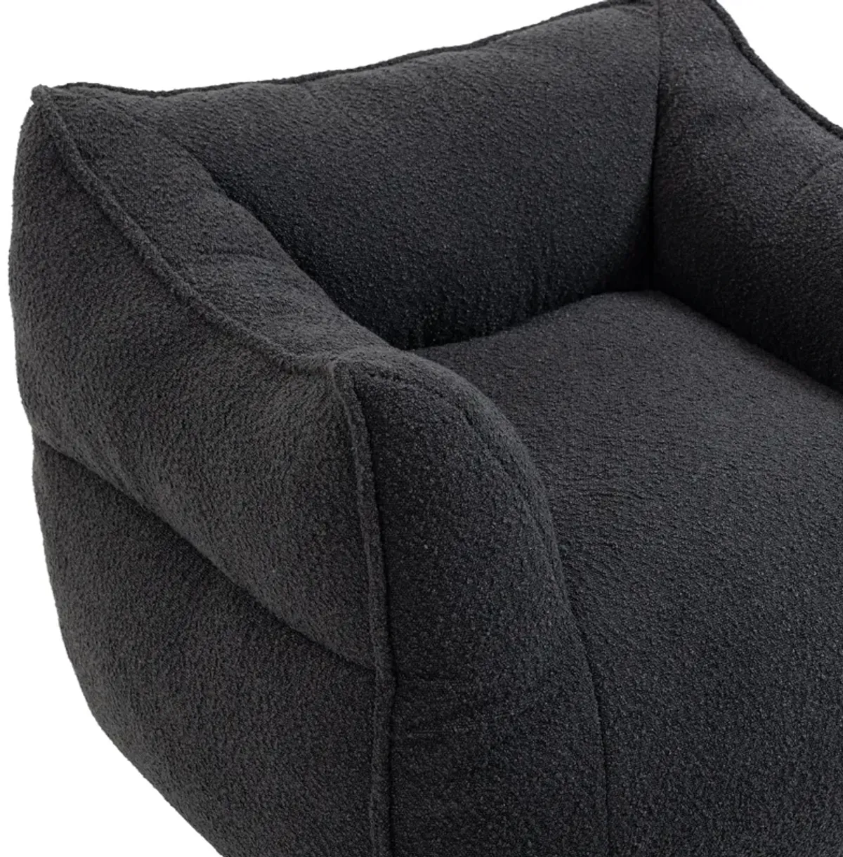 Mondawe Beanbag Chair Lazy Sofa with Footstool Comfort Lounger High Back Bean Bag Couch