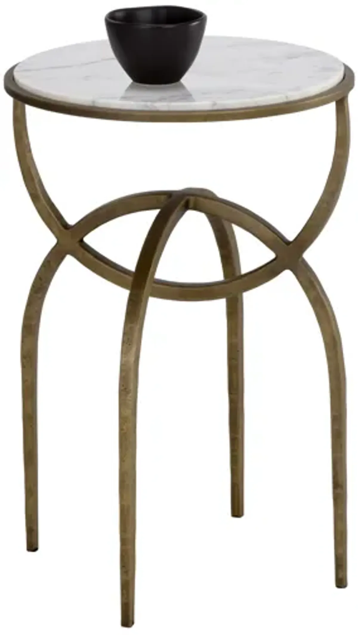 Alicent White Marble End Table