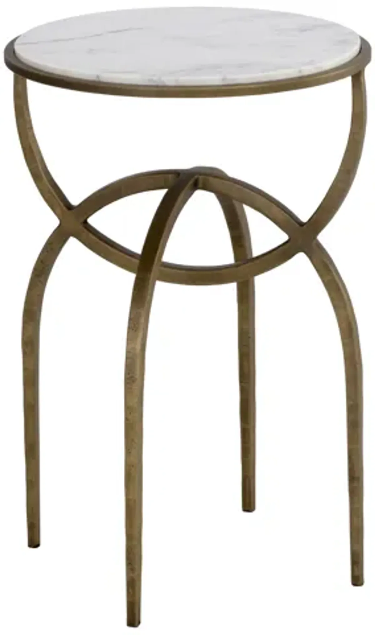 Alicent White Marble End Table