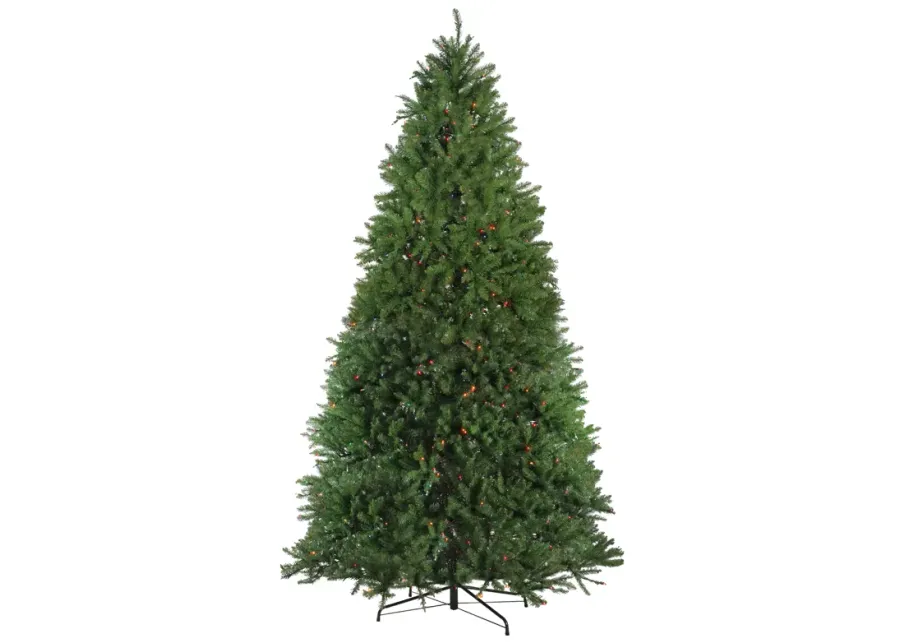 10' Pre-Lit Full Northern Pine Artificial Christmas Tree  Multi Lights