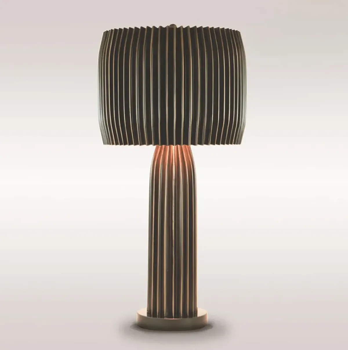 Crimp Table Lamp- Bronze