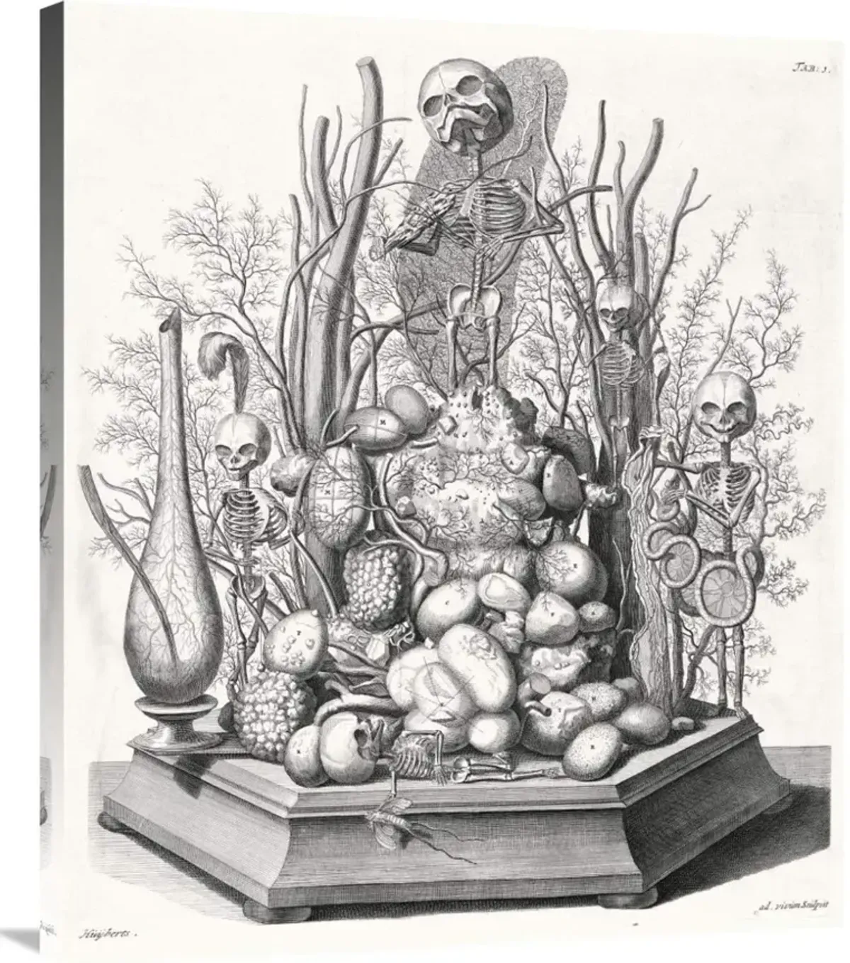 Ad. vivim Sculpsit-Canvas Art-30.6x36