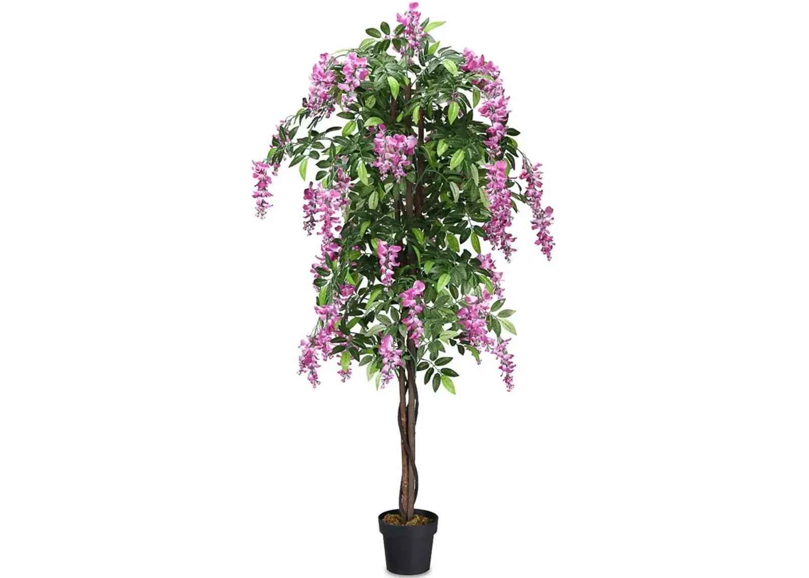 6-Feet Artificial Wisteria Silk Indoor-Outdoor Tree