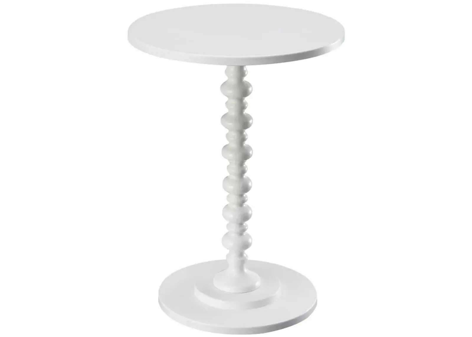 Convenience Concepts Palm Beach Spindle Table, White