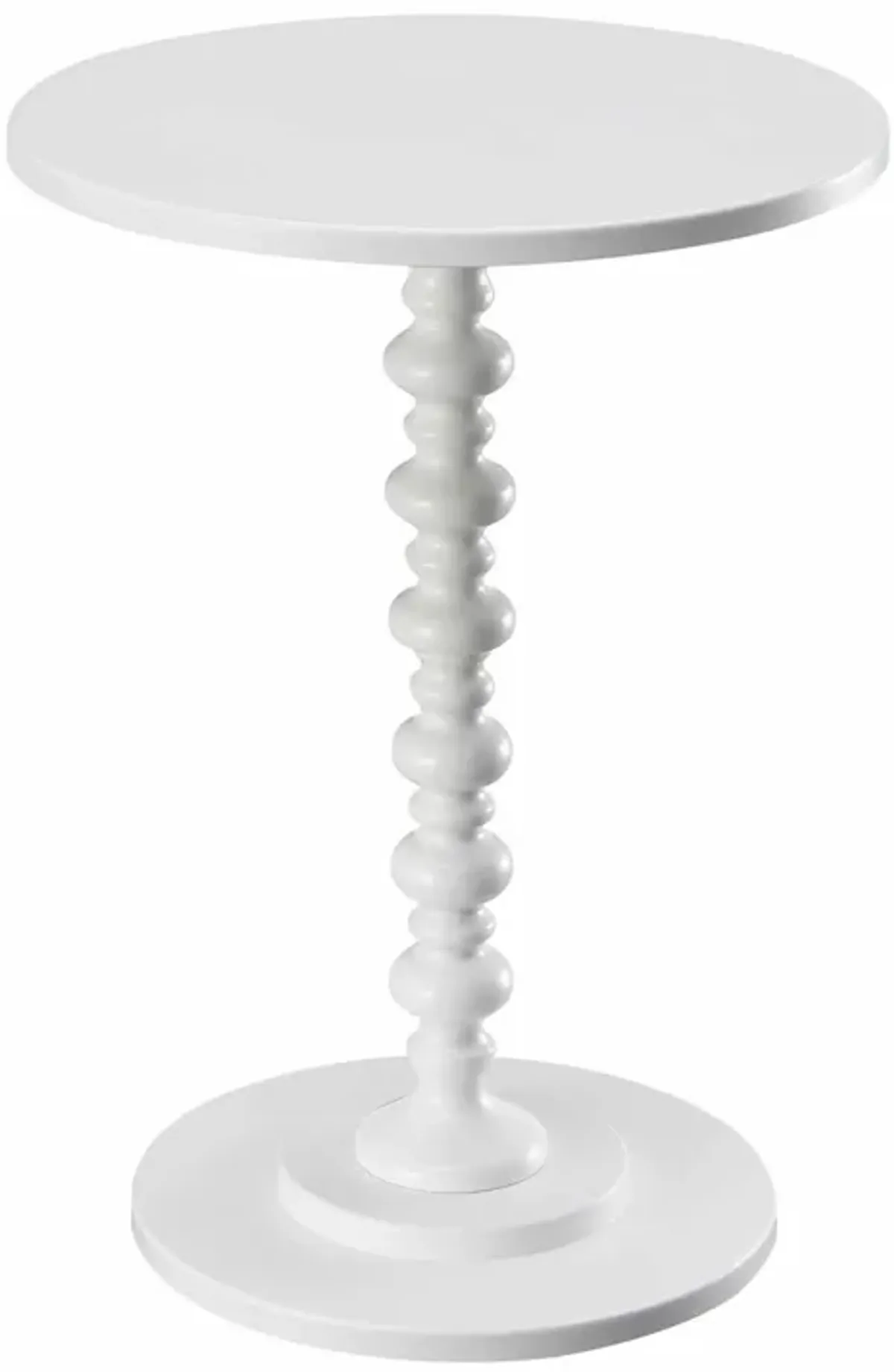 Convenience Concepts Palm Beach Spindle Table, White