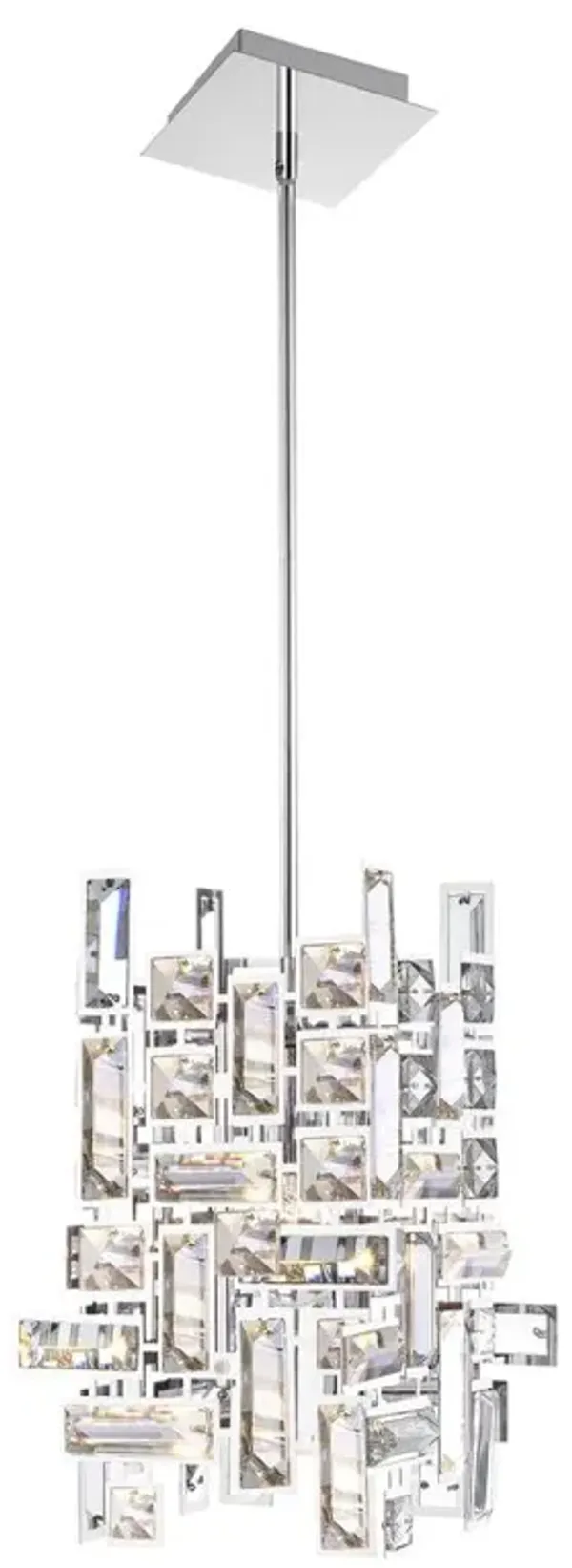 CWI Lighting Arley 1 Light Mini Chandelier With Chrome Finish