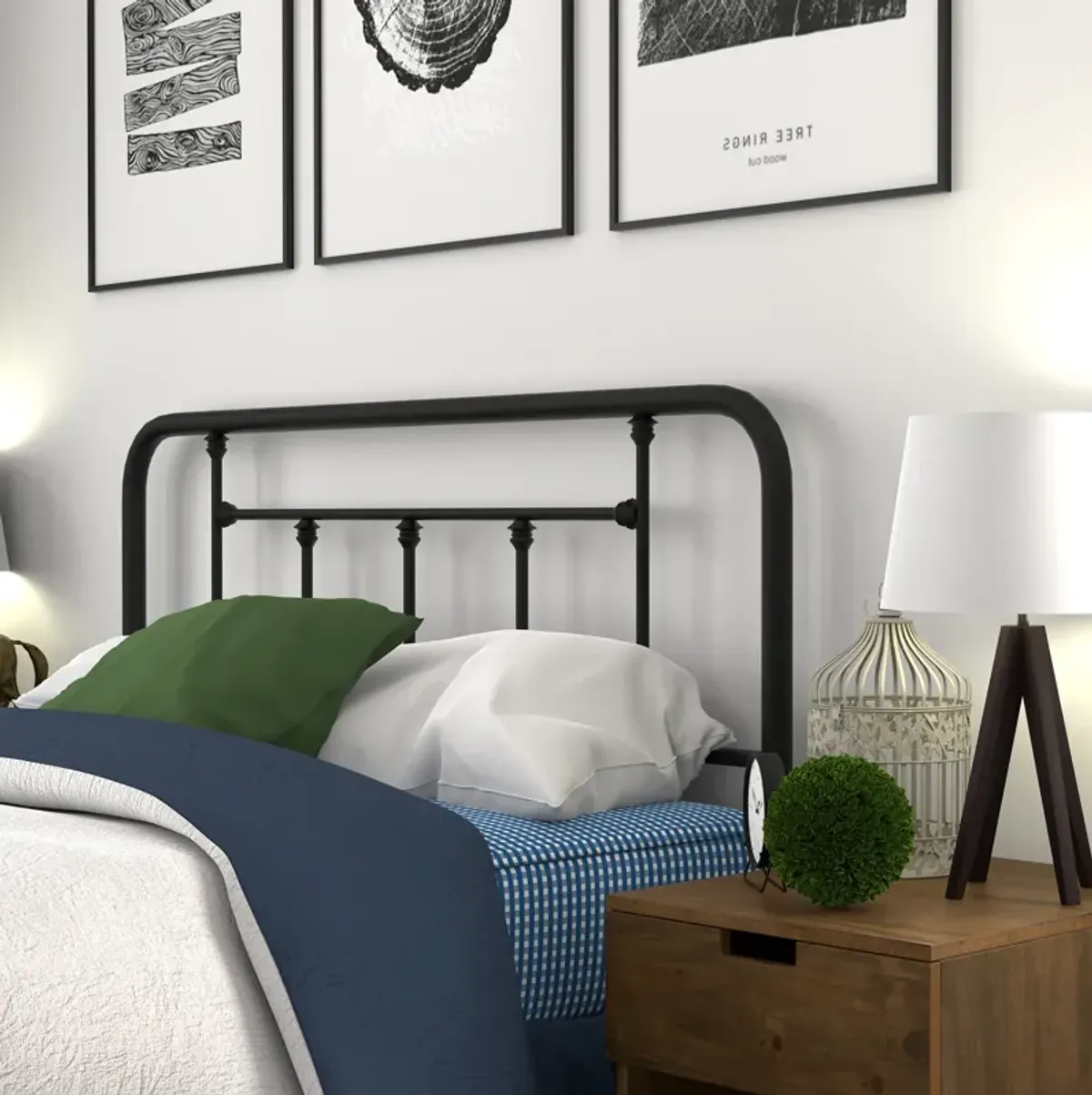 Baldwin Metal Headboard