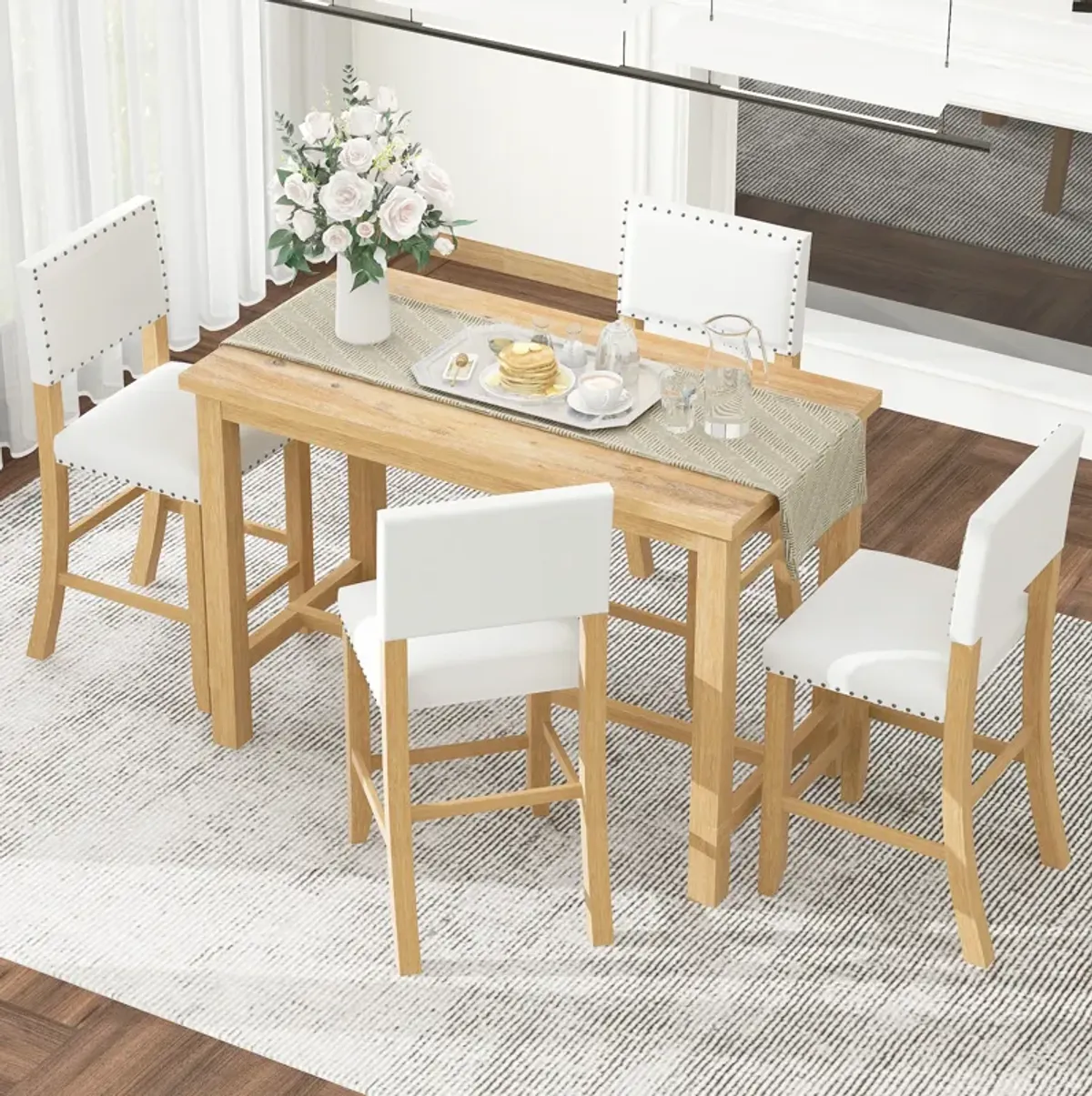 Merax 5-Piece Counter Height Dining Set