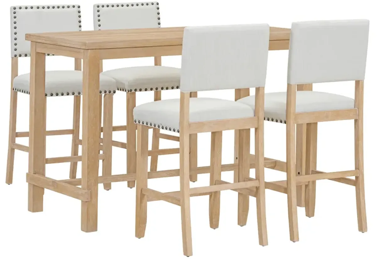 Merax 5-Piece Counter Height Dining Set